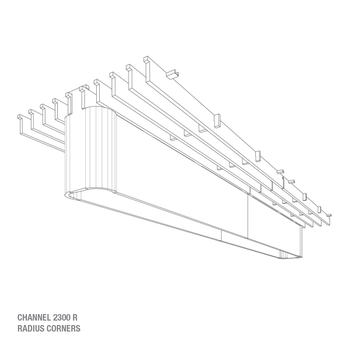 CHANNEL 2300 R - RADIUS CORNER